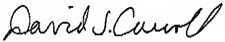 -s- David S. Carroll