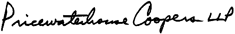 -s- Pricewaterhouse Coopers LLP