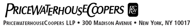 (PRICEWATERHOUSECOOPERS LOGO)